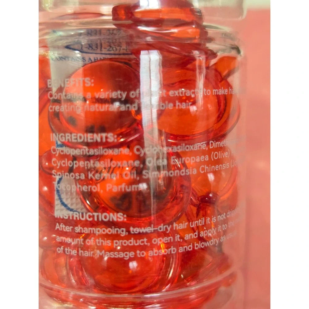 Playvogue Hair Vitamin Essence Oil Capsules for Soft Shiny Flexible‎ Hair